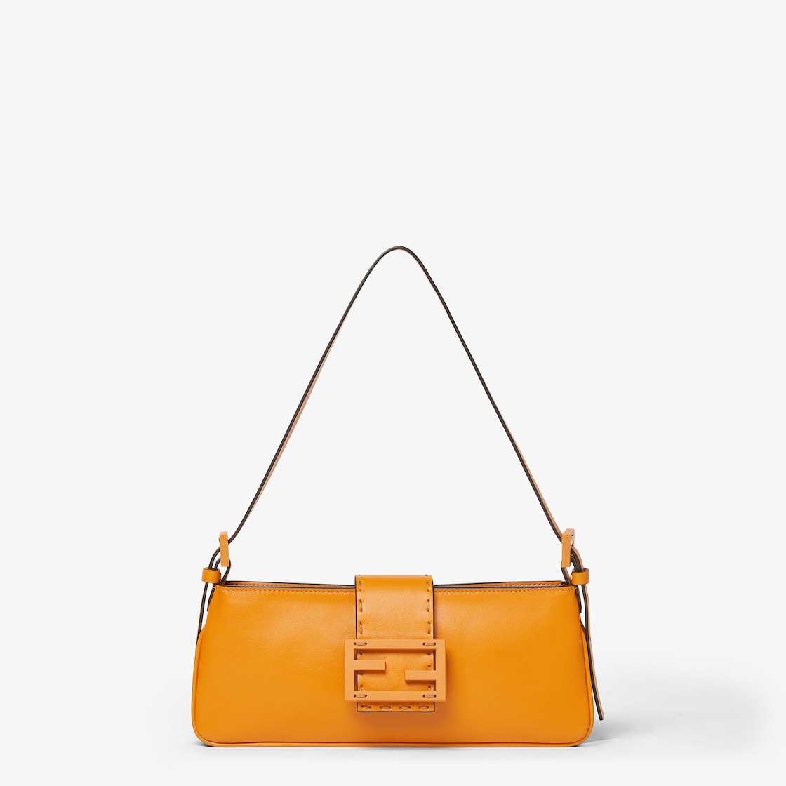 Fendi Baby B. Dark orange leather mini-bag - Image 1